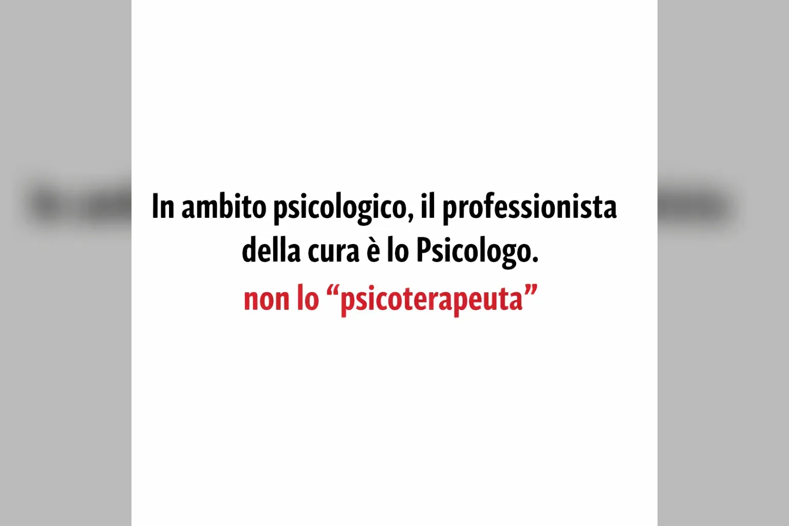 Immagine editoriale per l'articolo "In ambito psicologico, il professionista della cura è lo Psicologo, non lo “psicoterapeuta”"