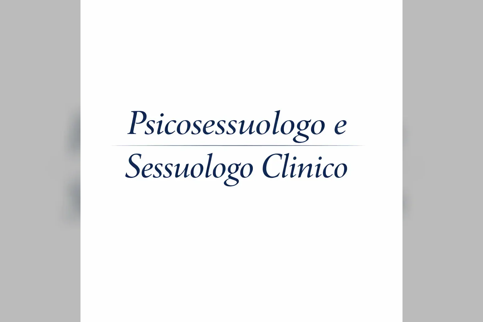 Immagine editoriale per l'articolo "Psicosessuologo e Sessuologo clinico"