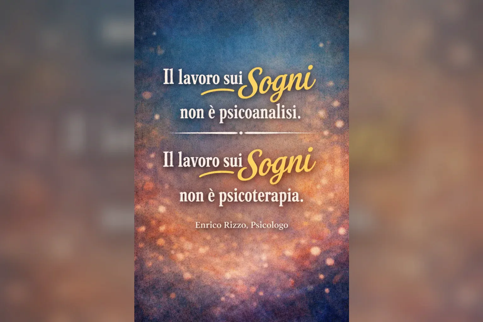 Immagine editoriale per l'articolo "Il lavoro sui sogni non è nè psicoanalisi nè psicoterapia"